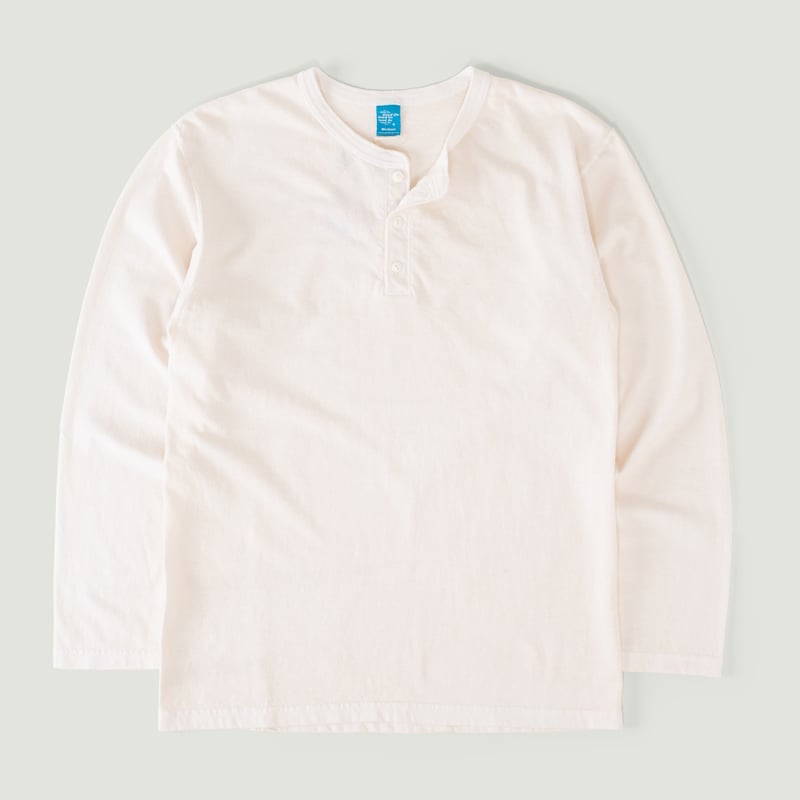 Long Sleeve Henley T-Shirt P-Natural