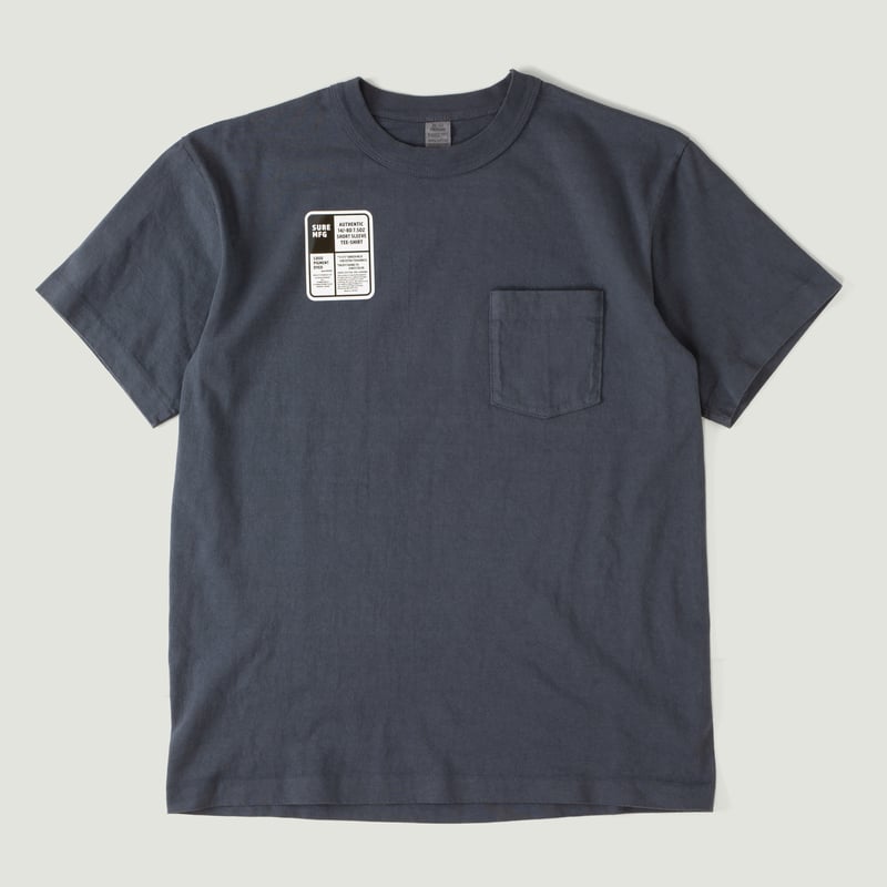 "SURE MFG" 7.5oz Pocket S/S Tee Nice Navy