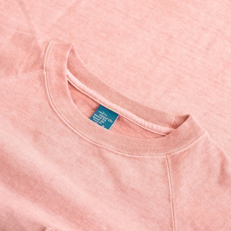 Heavy Raglan Pocket T-Shirt Long Sleeve P-Coral
