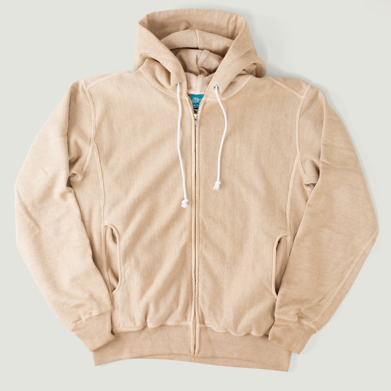 Heavy Zip Hood Sweat P-Latte