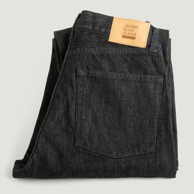 JAPAN BLUE / Dark Grey 13oz Wide Tapered 5-Pocket Pants