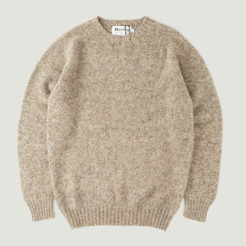 brown mushroom-colored HARLEY OF SCOTLAND shaggy sweater