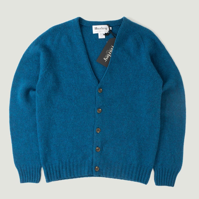 Saddle Shoulder V Cardigan Atlantic Spray