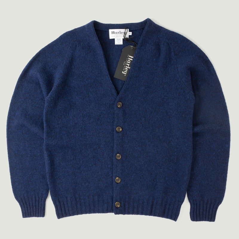 Saddle Shoulder V Cardigan Starnight Blue