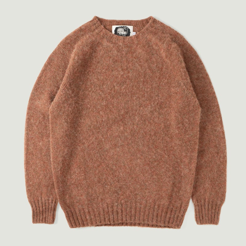 HARLEY OF SCOTLAND X FLANEURS / Shaggy Crew Neck Sweater Brae