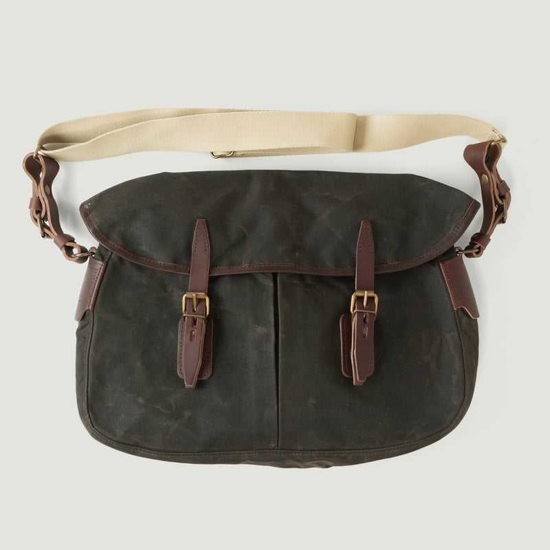 Waxed Khaki Fisherman's Musette