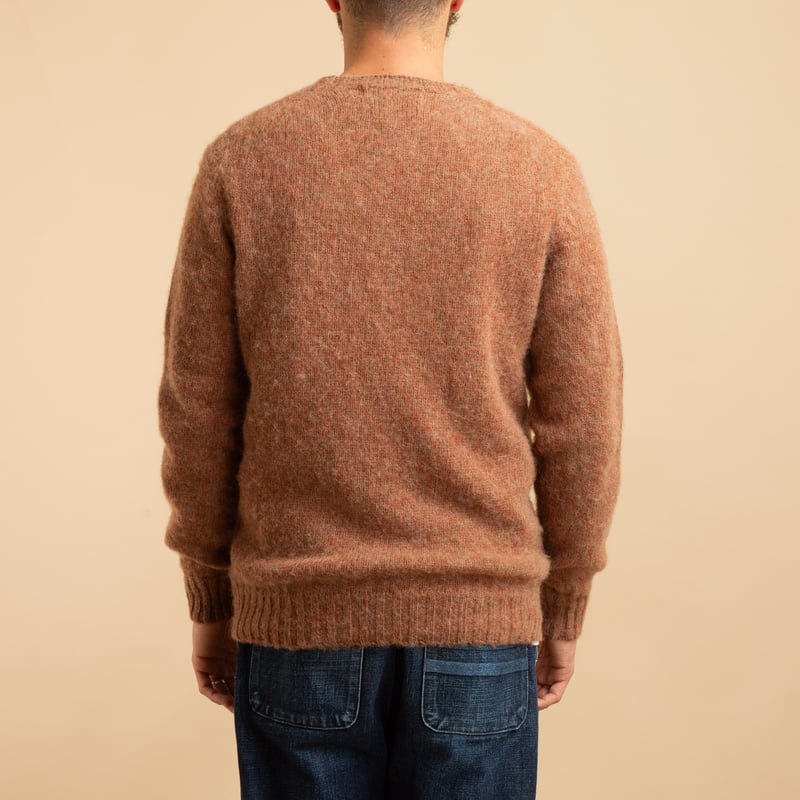 HARLEY OF SCOTLAND X FLÂNEURS / Shaggy Crew Neck Sweater Brae