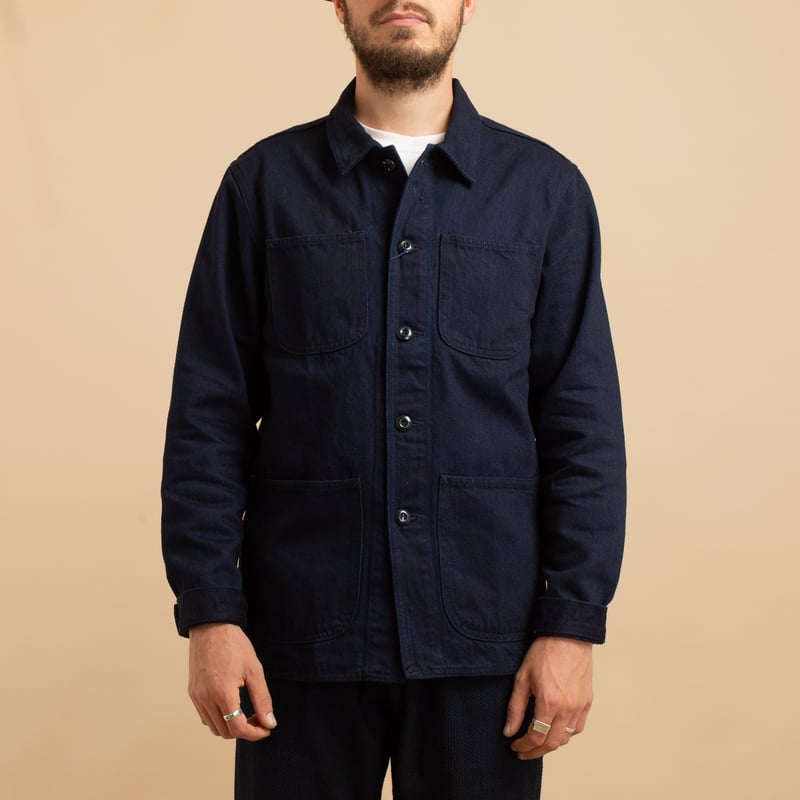 JAPAN BLUE / Indigo x Indigo Denim Coverall jacket