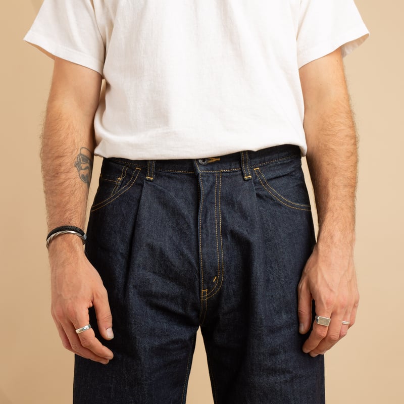 JAPAN BLUE / Indigo 13oz Wide Tapered 5-Pocket Pants