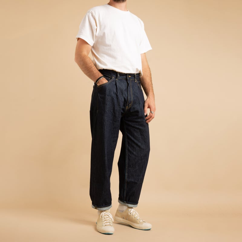 JAPAN BLUE / Indigo 13oz Wide Tapered 5-Pocket Pants