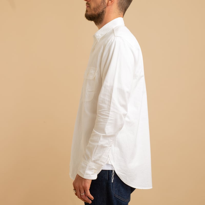 F3496 Oxford Work Shirt White