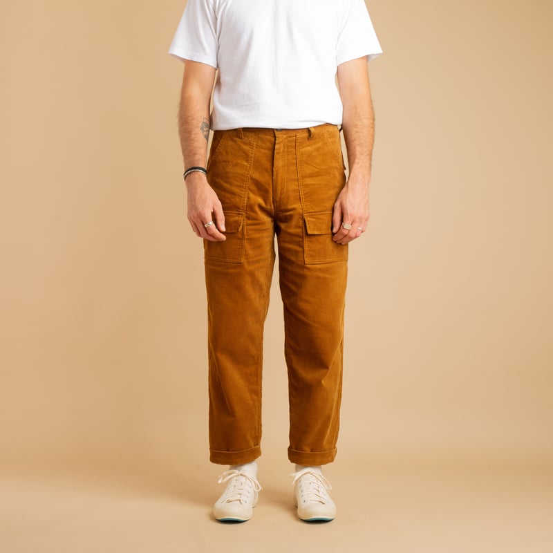 F0523 Corduroy Bush Pants Khaki