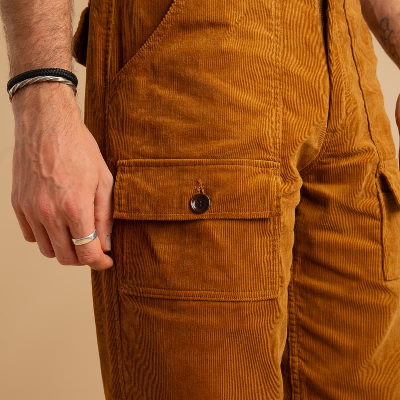 F0523 Corduroy Bush Pants Khaki