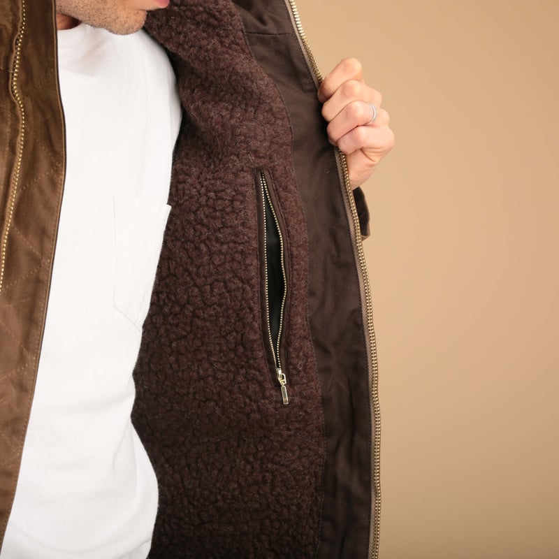 Dark Tan Blazer Coat