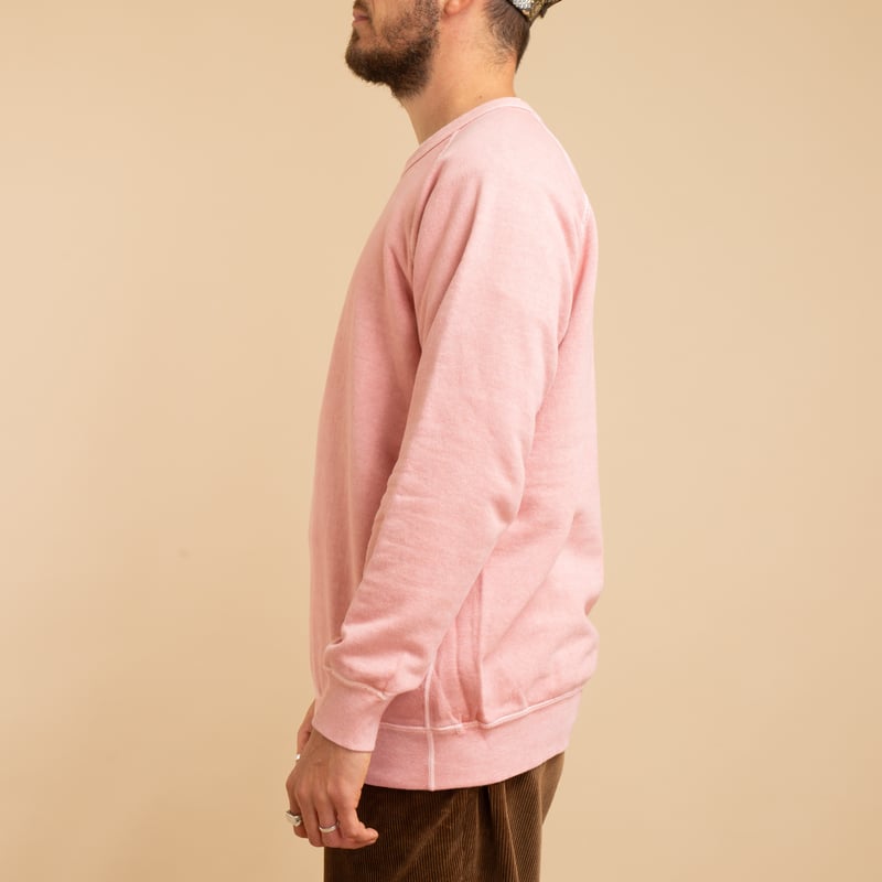 Raglan Crewneck Sweatshirt P-Coral