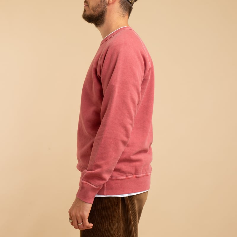 Raglan Crewneck Sweatshirt P-F.Red