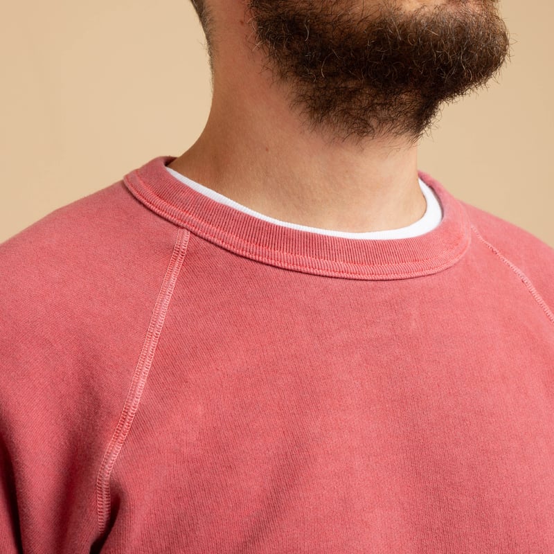 Raglan Crewneck Sweatshirt P-F.Red