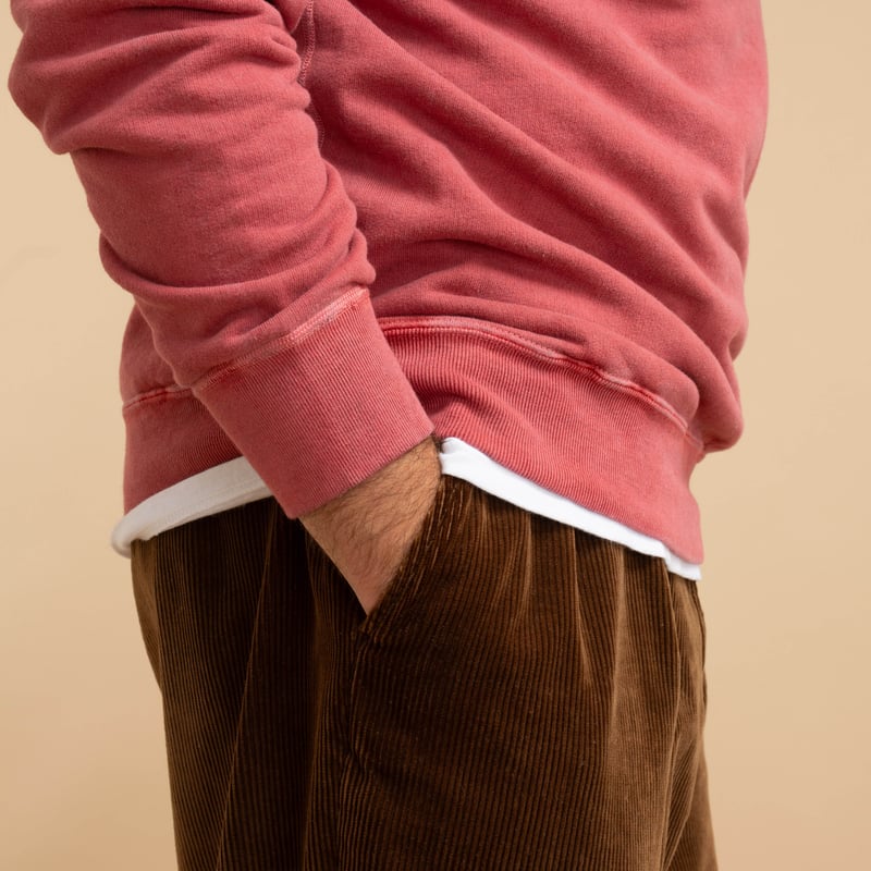 Raglan Crewneck Sweatshirt P-F.Red
