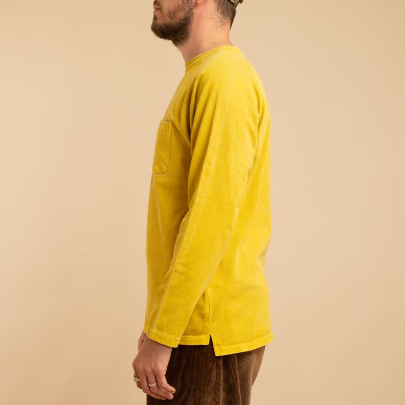 Heavy Raglan Pocket T-Shirt L/S P-Banana