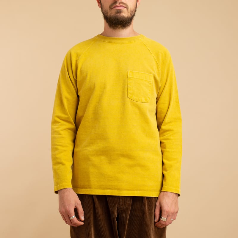 Heavy Raglan Pocket T-Shirt L/S P-Banana
