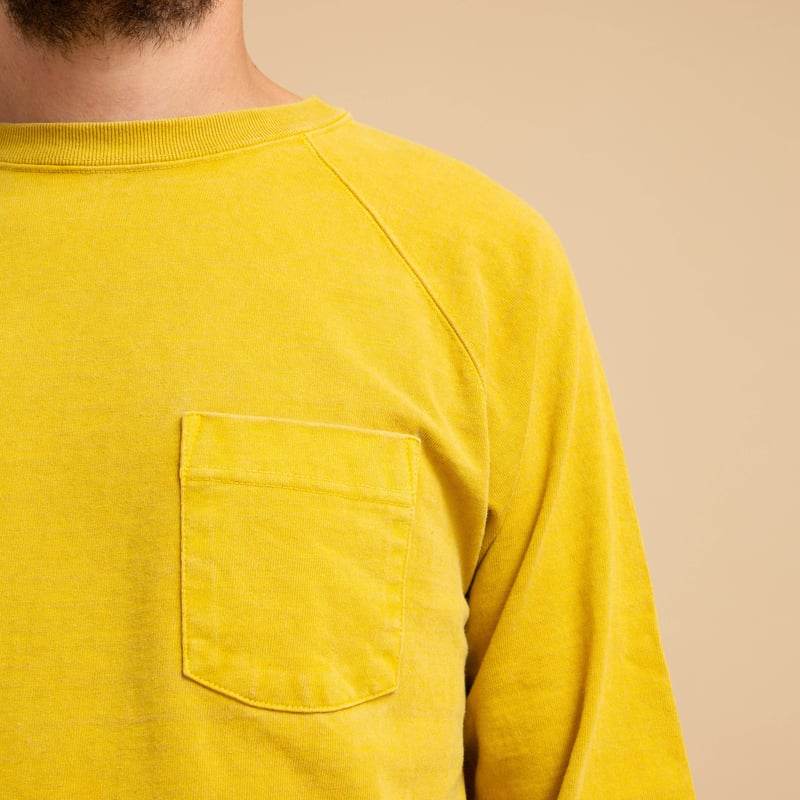 Heavy Raglan Pocket T-Shirt L/S P-Banana