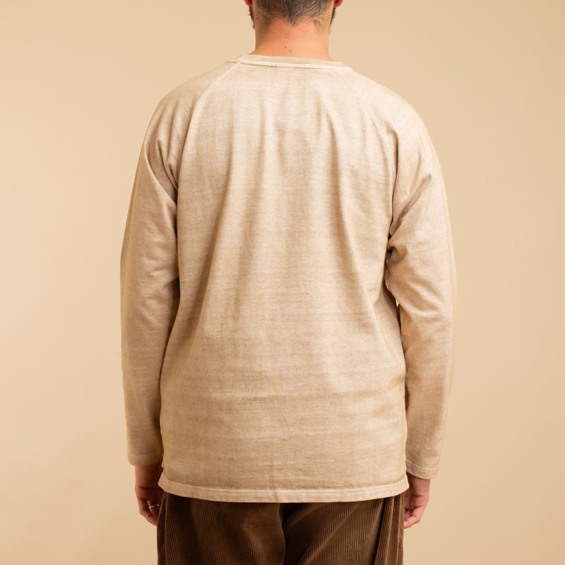 Heavy Raglan Pocket T-Shirt Long Sleeve P-Latte