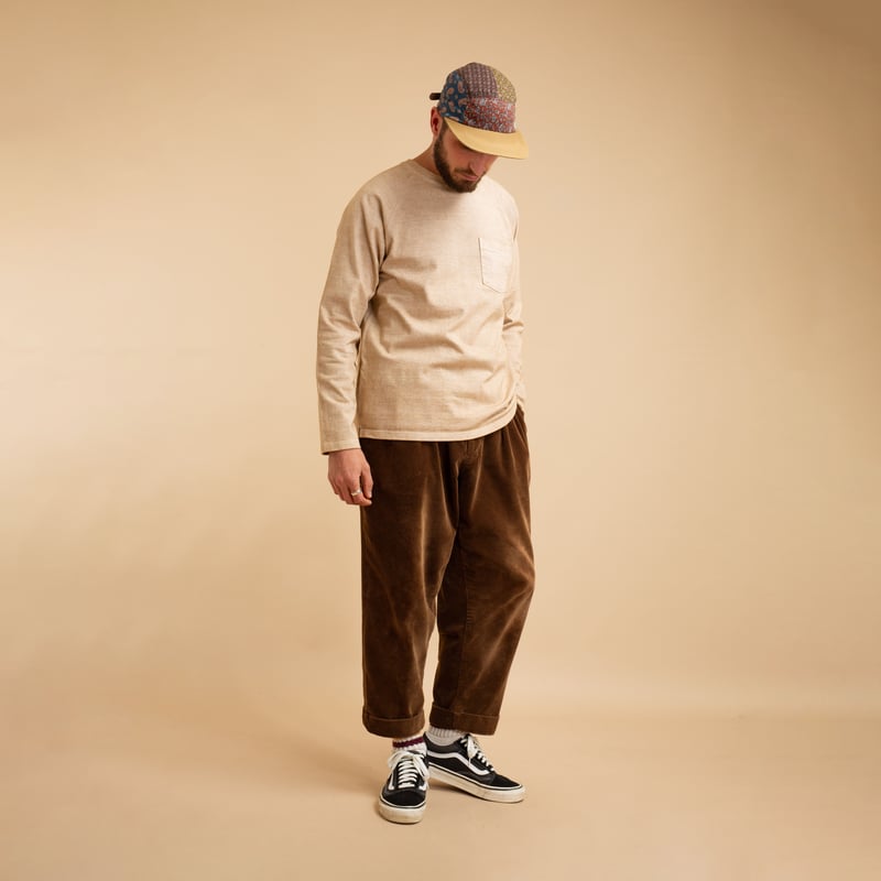 Heavy Raglan Pocket T-Shirt Long Sleeve P-Latte