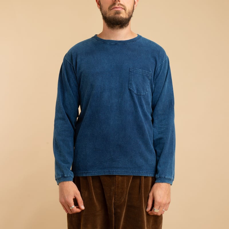 L/S Pocket Tee Indigo Shave