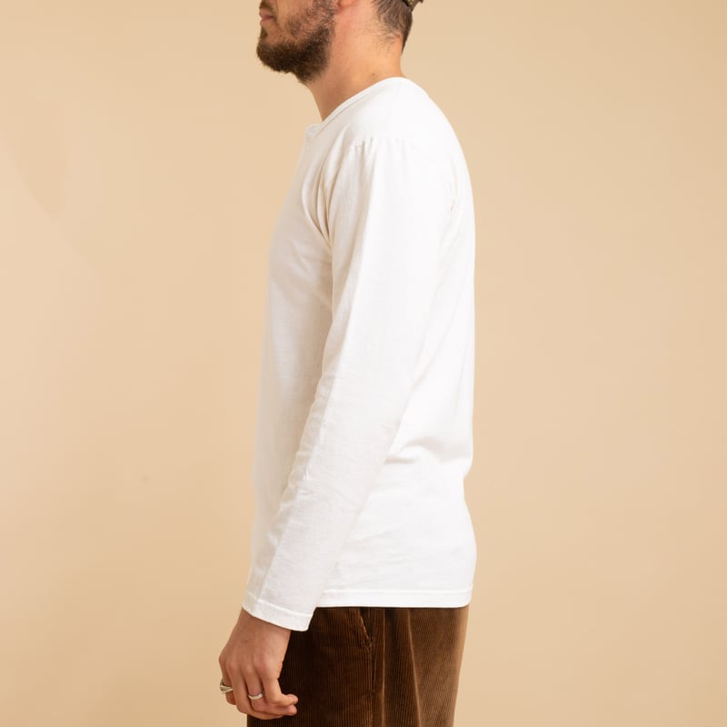 Long Sleeve Henley T-Shirt P-Natural