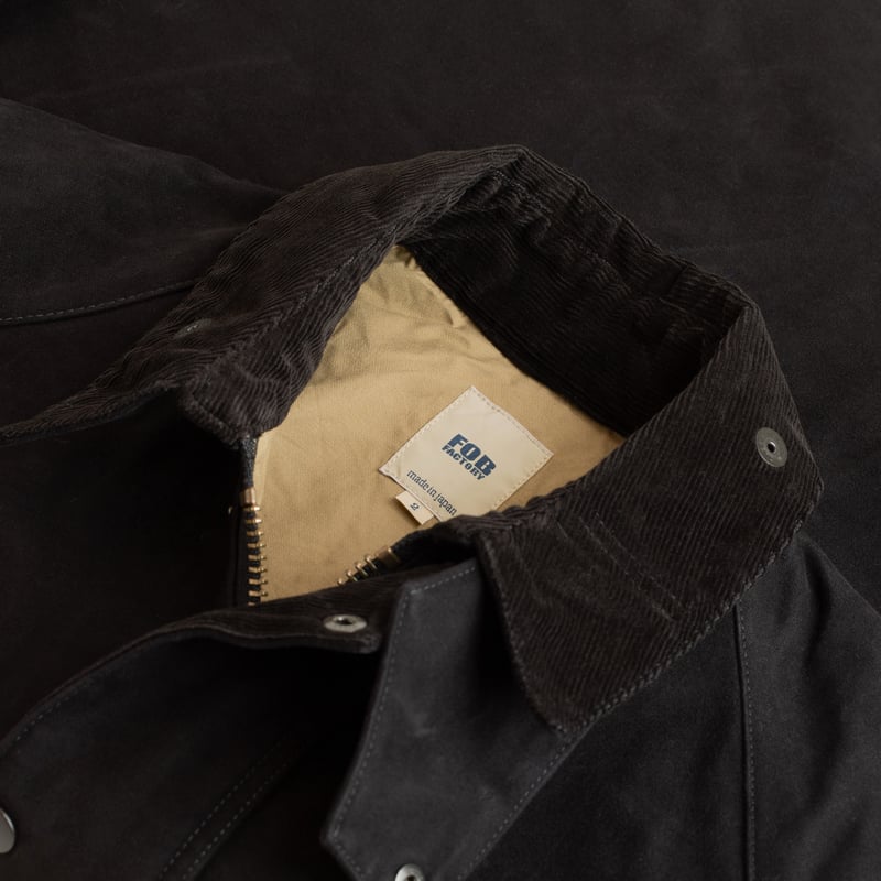 F2361 Heavy Moleskin Riding Jacket Black