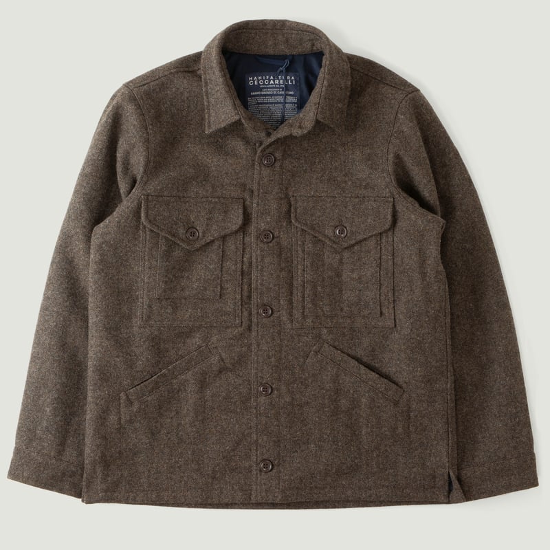 Wool Cruiser Jacket Brown