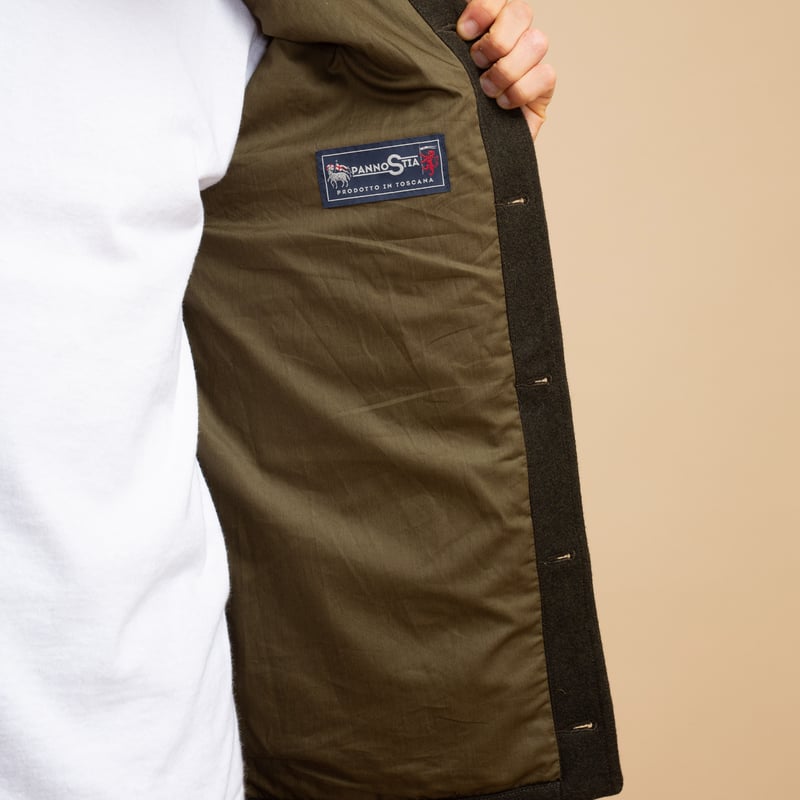 Dark Green Wool Cruiser Jacket