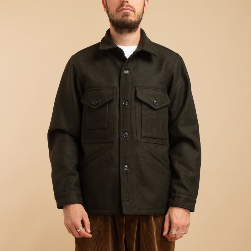 Dark Green Wool Cruiser Jacket