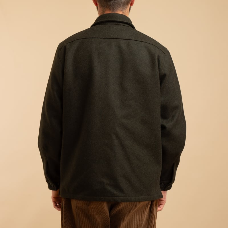 Dark Green Wool Cruiser Jacket