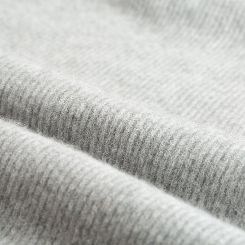 Cashmere Fox Pullover Hoodie Grey