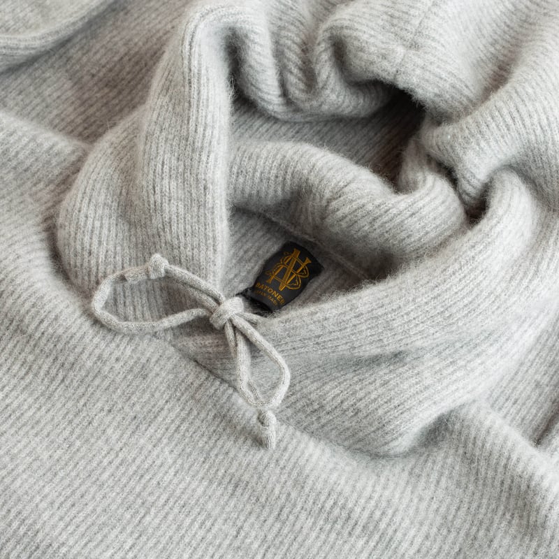 Cashmere Fox Pullover Hoodie Grey