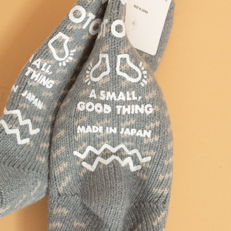 Comfy Room Socks "Bird's Eye" Gray