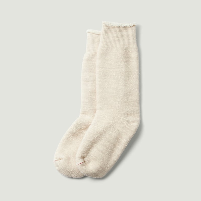 Double Face Crew Socks Oatmeal