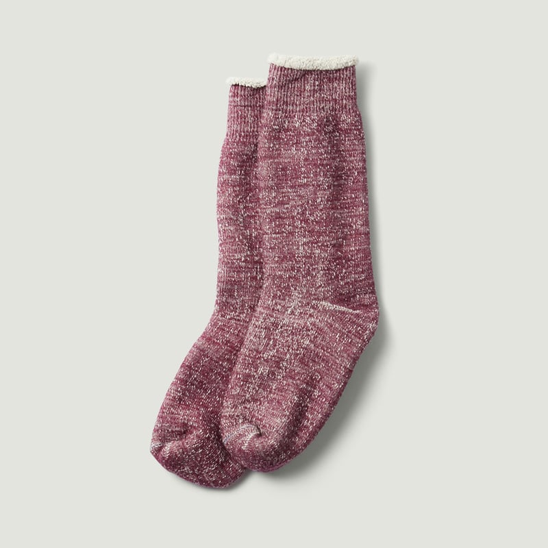 Double Face Crew Socks Grape