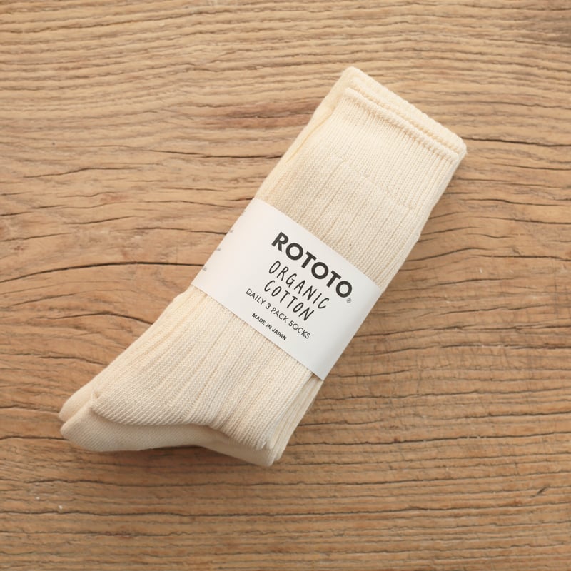 Organic Daily 3 Pack Crew Socks