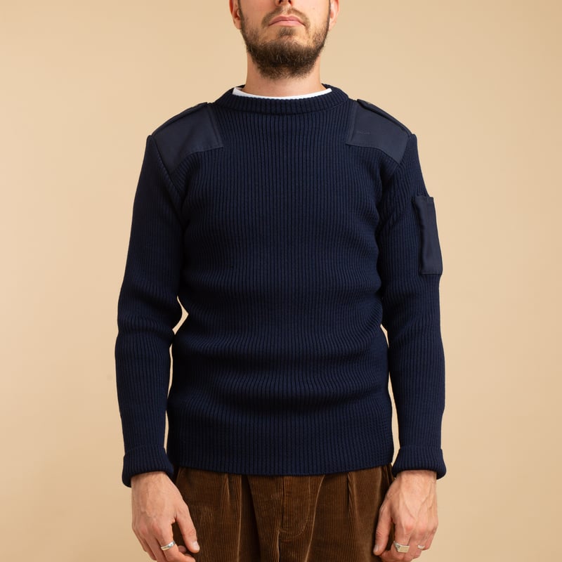 THE MINOR / Military Navy Officer Sweater