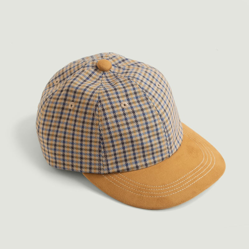 Check Bicolore Cap Beige