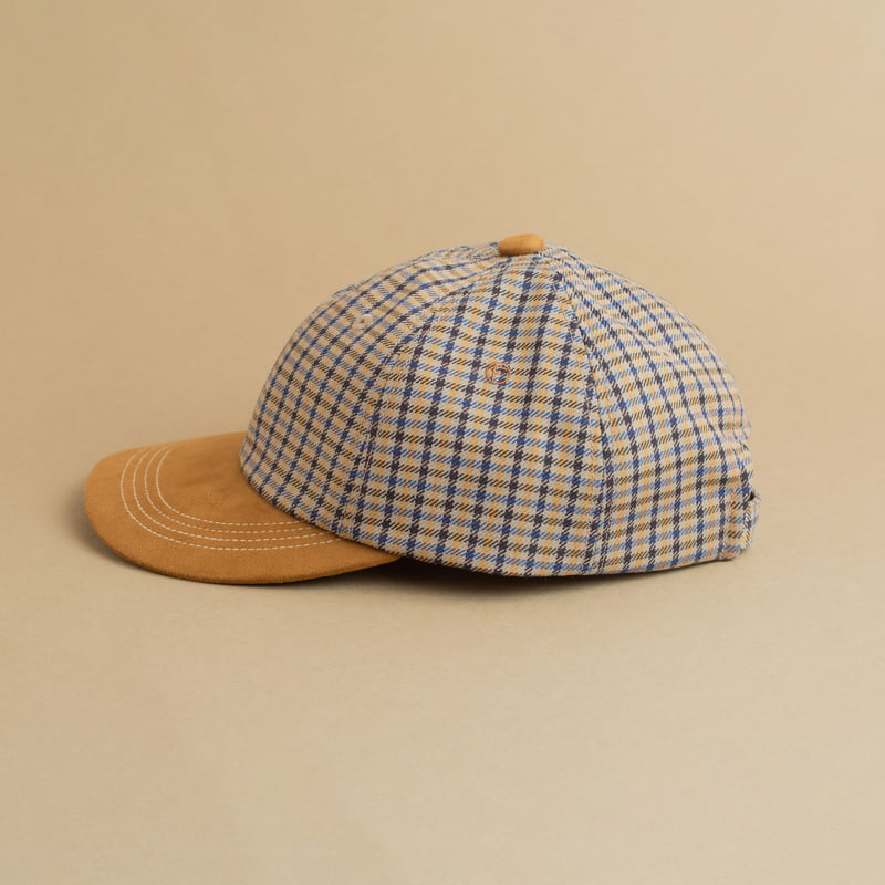 Check Bicolore Cap Beige