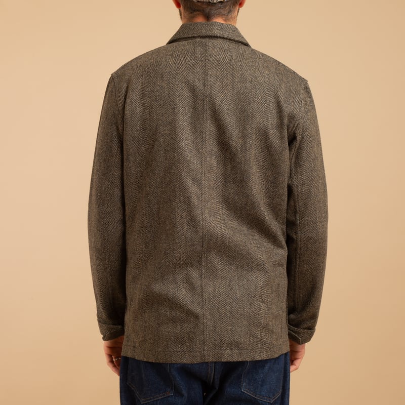 Labura Herringbone Wool Brown
