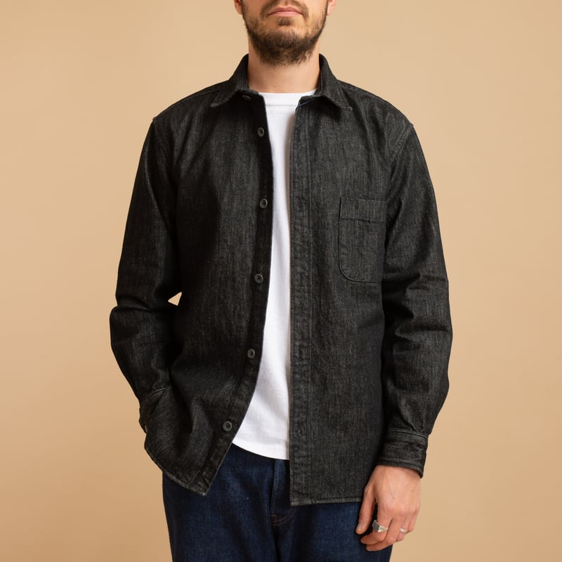 JAPAN BLUE / 13oz Denim Shirts Dark Grey