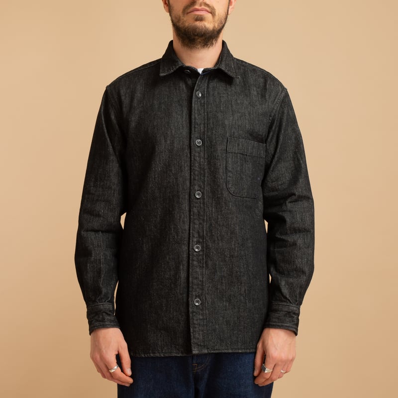 JAPAN BLUE / 13oz Denim Shirts Dark Grey