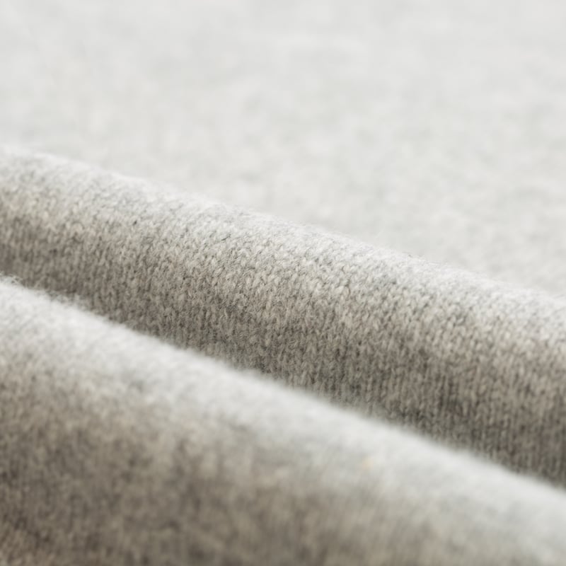 Wool/Cashmere Turtleneck Sweater Light Gray