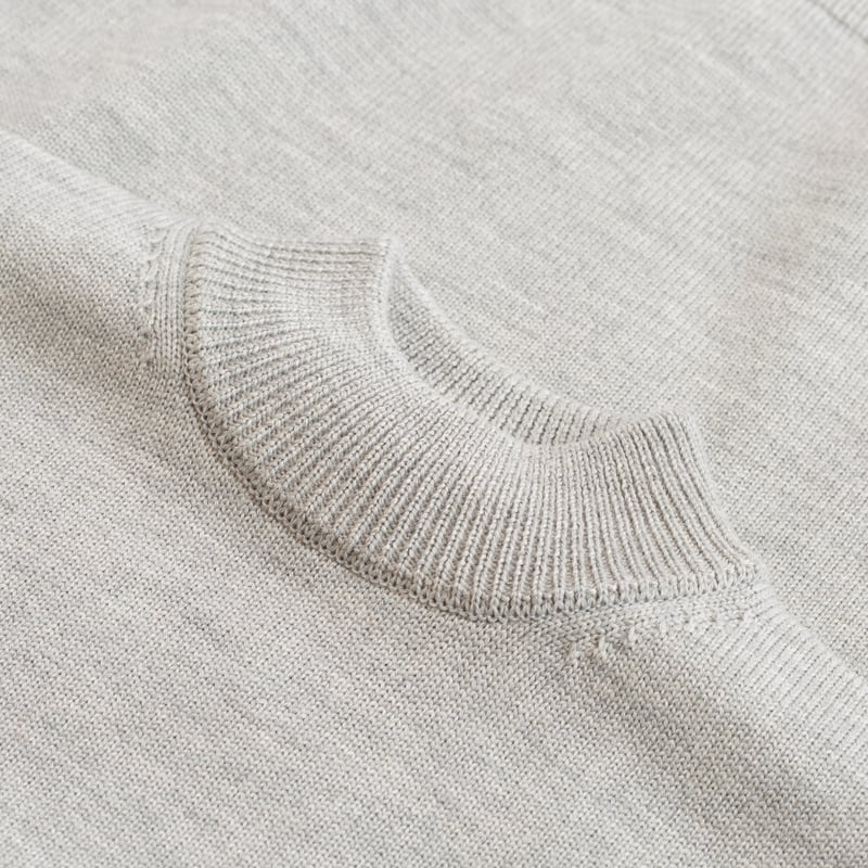 Light Gray Wool Turtleneck Sweater
