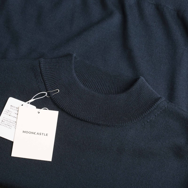 Navy Merino Turtleneck Sweater
