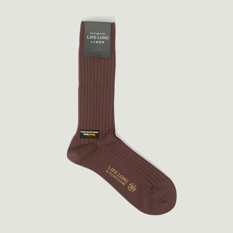 "Life Long" TS-5 Brown Socks